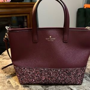 KATE SPADE INA GRETA COURT CHERRYWOOD RED CROSSBODY SHOULDER PURSE BAG SATCHEL